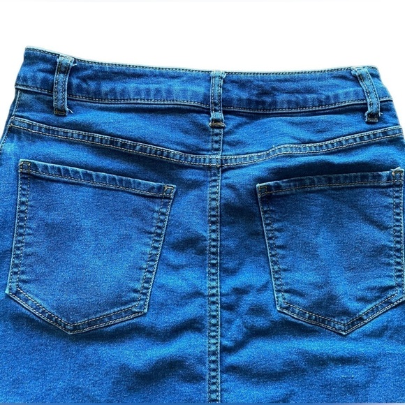 Forever 21 Blue Denim Skirt Size 26 (Small) - Picture 3 of 7